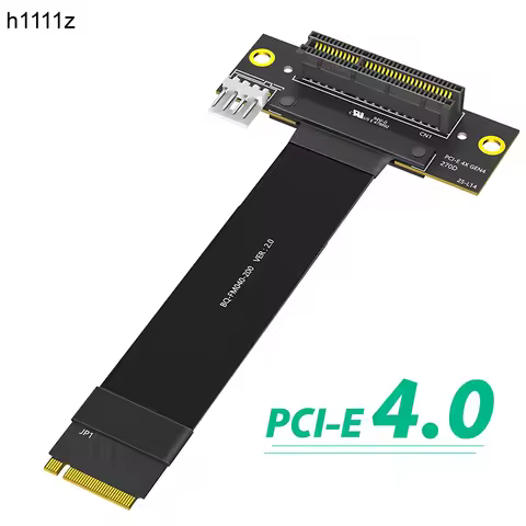 NVME to PCIE X4 Riser Cable M.2 Key M PCIE 4.0 to PCI-E 4.0 4X 90 Degree Adapter Card NVME 4.0 to PC