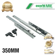 ecoWARE 711 Undermount Push and Open Synchronize Drawer Slide With Soft-Closing Cabinet Drawer Slide
