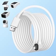 Uogw 20FT Power Cable Compatible with eufy SoloCam S220/S340/C210/E30,for eufy Indoor Cam S350/C210/
