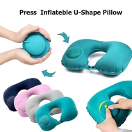 U-Shaped Inflatable Travel Pillow Portable Neck Pillow Air Neck Support Cushion Comfortable Sleeping