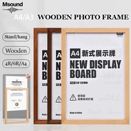【M】4R 6R 11R A4 A3 16R A2 50*70CM Certificate Wooden Frame Picture Frame Wall Mounted Home Decor fra