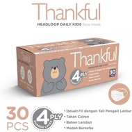 Thankful Face Mask Kids Headloop Daily 30s