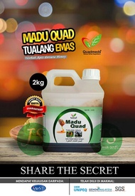 2kg Madu Tualang Asli Quad, 100% MADU Tualang Asli, Raw Honey & Unprocessed Tualang HONEY VIRAL