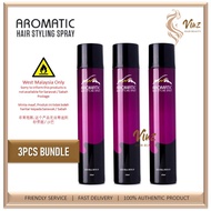 3PCS BUNDLE Aromatic Hair Styling Spray Hairspray - 420ml