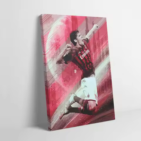 Kaka Soccer Player Celebration Art Printing Poster Customizable Pictures Wall Art Canvas Painting fo