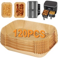 BYKITCHEN 120 Helaian Kertas Pembakar untuk Ninja Dual Layer XL 9.5L SL400EU Air Fryer, Aksesori Pen
