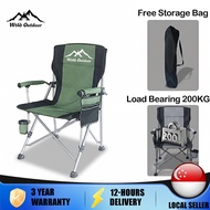 WTHB Portable Folding Chair Outdoor Camping Chair Foldable Heavy Duty Hiking Fishing Chair Beach Pic