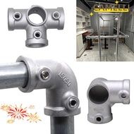 CAMELLI5Q Frame Fasteners, Circular 1\2''/3\4"/1'' Pipe Fitting Connector,  DIY Aluminum Alloy Steel