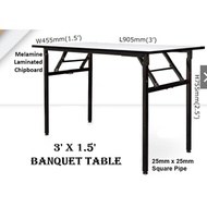 【JFE】3V BANQUET TABLE / TABLE FOLDABLE / RETAURANT TABLE / STUDY TABLE