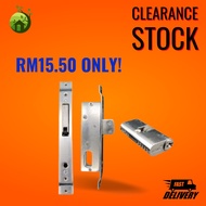 41054 41055 Aluminium Door Hook Lock Aluminium Sliding Door Swing Door Lockset Cylinder Profile Kunci Pintu Kedai