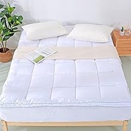 EVOLIVE Microfiber Mattress Topper Mattress Pad Pillow Cover Quilted Fitted Mattress Protector 8-18"