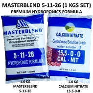 Masterblend 5-11-26 Hydroponics Formula (1 KG SET) 1 KG MASTERBLEND 5-11-26 AND 1 KG CALCIUM NITRATE