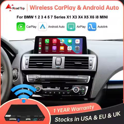 Wireless CarPlay Android Auto for BMW 1 2 3 4 5 6 7 Series X1 X3 X4 X5 X6 F15 F16 F25 F26 F48 F01 F1