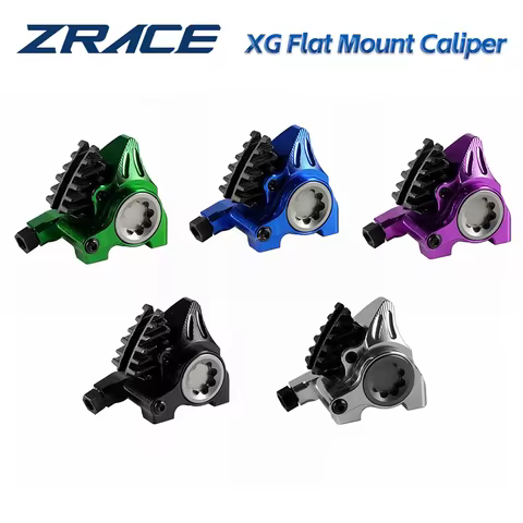 ZRACE XG Flat Mount Caliper, Road Hydraulic Brake Caliper, ICE-TECH Pads, BMX Raceing Caliper, Full 