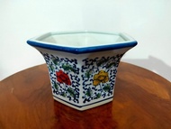 Keramik Pajangan Pot Bunga Segi Berwarna Besar #Gratisongkir #Sale