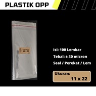 OPP Plastic Size 11 cm x 22 cm 11x22 cm/ 11 x 22 cm/