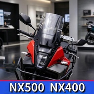 Suitable for NX500 Dedicated Heightened Transparent Windshield, NX400, NX500 Motorcycle Rainproof Bl