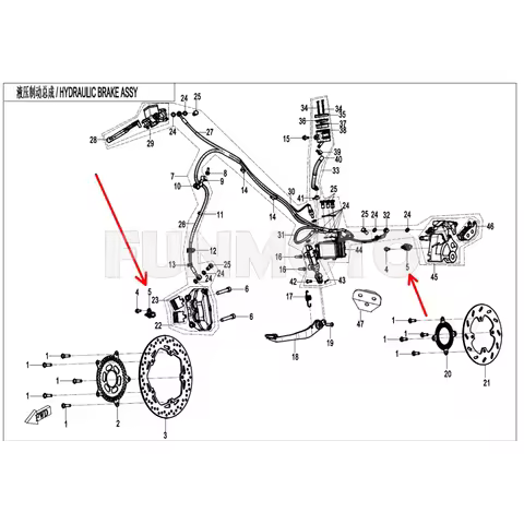 ABS sensor of Front wheel rim and Rear Wheel rim suit CF300SR code is 6KMV-080004-8500-M1