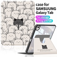 Wear-resistant Case for Samsung Tab S9 FE+ Plus 12.4" | Tab S10 FE+ 13.1" Simple Cute Faux Leather |