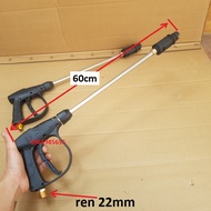 Súng rửa xe cao áp vòi xịt rửa xe kèm cần nối inox dài 60cm LOẠI XỊN