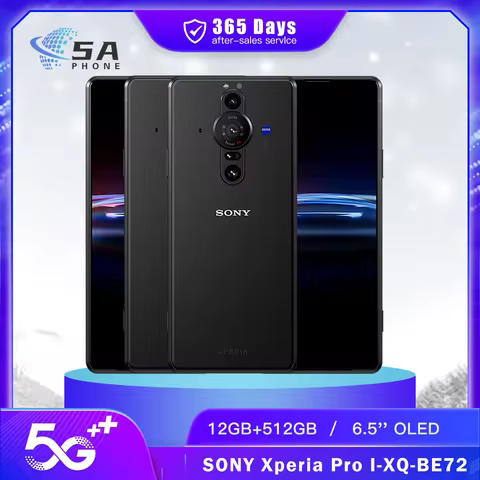 Original Sony Xperia Pro I XQ-BE72 5G Mobile Phone Pro1 512GB Dual SIM NFC 6.5'' 12MP+8MP Snapdragon