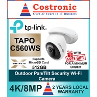 TP-Link TAPO C560WS 4K/8MP Outdoor Pan/Tilt CCTV  Security WiFi Camera ( 2 Years Local Warranty )