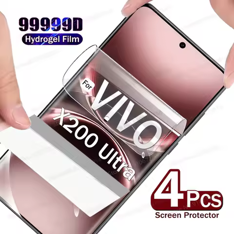 4Pcs Screen Protector For VIVO X200 Ultra FE Slim Hydrogel Film For VIVO X100 Ultra X90 X80 X70 X60 