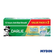 Darlie Double Action Fresh Protect 2 in 1 Mouthwash + Toothpaste (2 x 160g)