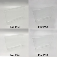 Transparent PET Protector Box For PS2 PS3 PS4 PS5 Game Cartridge Storage Case Protective Box Display