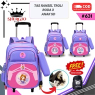 GIOBAGS 3-Wheel Trolley Bag for Elementary School Girls 631