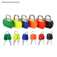 shi Color Casing Padlock Metal Mini Lock Copper Lock Luggage Anti-theft Lock Cupboard Drawer Suitcase Safety Small Padlock Kids Gift nn