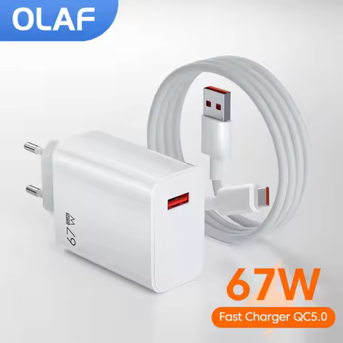 Olaf 67W USB Charger Phone Charger Fast Charging Adapter For iPhone 14 13 12 Pro max Samsung Huawei 