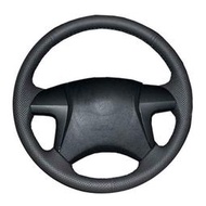 CAMRY 手工 DIY 皮革方向盤套定制方向盤套適用於豐田漢蘭達 2009-2014 凱美瑞 2007-2011 Fo