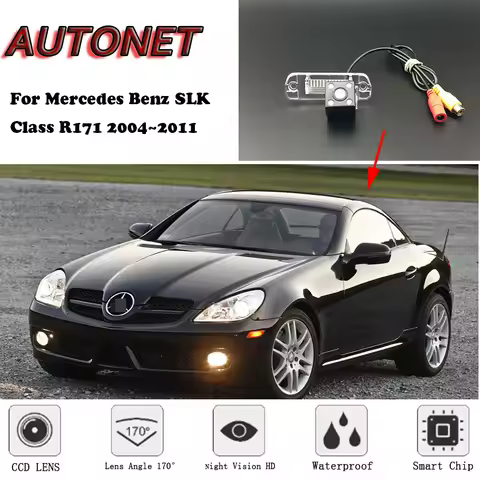 AUTONET Backup Rear View camera For Mercedes Benz SLK Class R171 2004~2011 Night Vision parking/lice