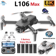 Profesional L106 MAX Mini Drone 8K HD Camera Brushless Motor Foldable Quadcopter Optical Flow RC Dro