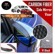 🔥SG SELLER🔥Honda Jazz Fit GK3 GK5 Shuttle Side Mirror Carbon Fiber Visor Sun Glare Rain Accessorie