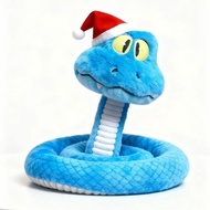 30/55cm Zootopia Gary Blue Snake Bendable Plushie Toys mainan budak perempuan