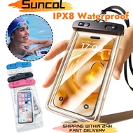 Universal IPX8 Waterproof Phone Case For Diving Swimming Drifting 7.2" Cellphone Waterproof Pouch