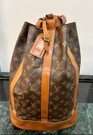 LV Louis Vuitton Randonne 水桶包 Vintage Monogram Bucket Backpack