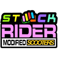 RIDER MODIFIED SCOOTERS 3 INCH STICKER GLOSSY