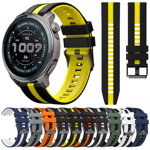 20mm 22mm Silicone Strap For Huami Amazfit BALANCE 2 47mm Replacement Band Amazfit GTS 4 2/GTR 4 2e 