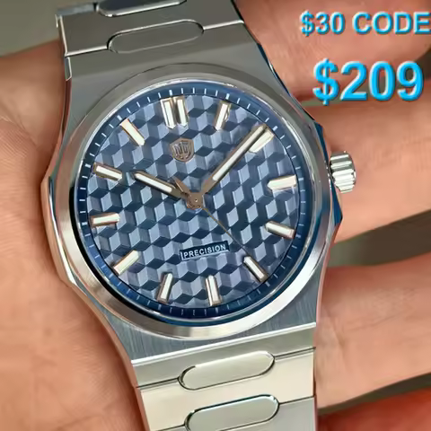 Watchdives WD0016 Super Black Men Watch Ultra Light-Absorbing Dial VH31/VH60 Sweep Second Quartz Mov