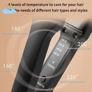 [LI] Professional Hair Straightener Curler Ceramic Plates 2 in 1 Crimper Rapid Heating for DIY Styli