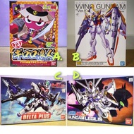 BANDAI SD BB戰士 🟡 A. KERORO GIRORO 伍長浪人  🔴B. MG 1/100 飛翼高達 WING GUNDAM Ver.Ka  🟣C. BB戰士 379* DELTA PL