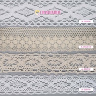Charisma Crochet Crochet Lace - White & Cream Crochet Lace 1.5cm, 7cm & 9.5cm Wide Crochet Lace/ Pri