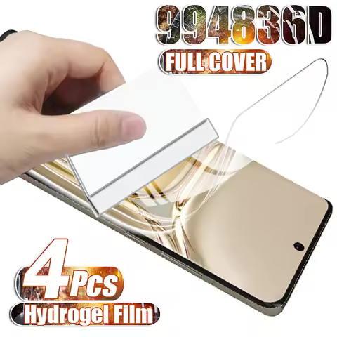 4PCS Full Cover Hydrogel Film For Huawei P50 Pro Screen Protector For Huawei P30 P40 Lite Mate 40 50