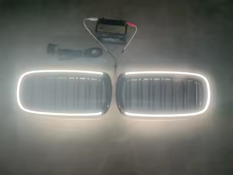 Fit For BMW X5 X6 M F15 F16 F85 F86 xDrive 30i 35d 40i M50i 2014-2018 ABS Grille LED Light grille Gl