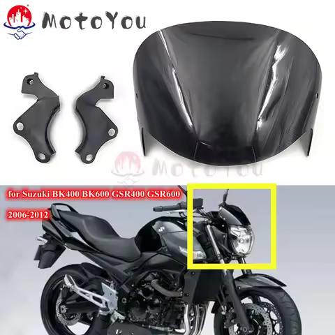 2006-2012 GSR400/600 Windscreen Windshield W/Bracket Support For Suzuki BK400 GSR BK600 GSR400 GSR60