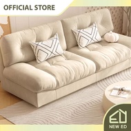 Cream Sofa Living Room Fabric Sofa Light Luxury Fabric Cloud Sofa Swiss Antimicrobial Technology Fabric 145cm