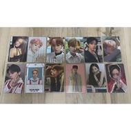 WTS TREASURE DOYOUNG JUNKYU ITZY SNSD HYOYEON TNX Straykids  TXT photocards